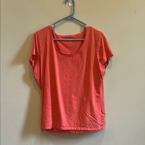 Lands' End Short Sleeve XL Pink Shirt Women's Casual